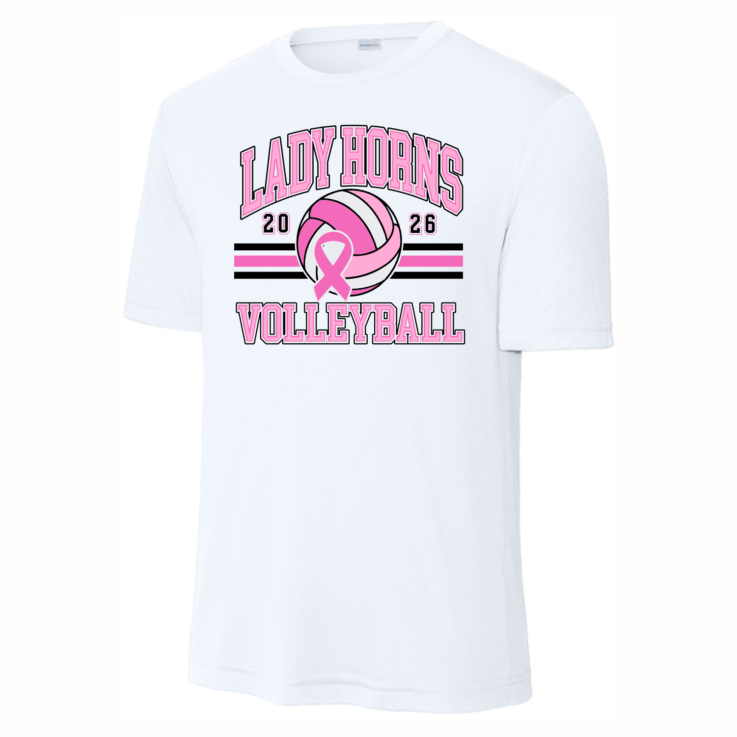AXTELL VOLLEYBALL - PINK OUT - DRI-FIT TEE