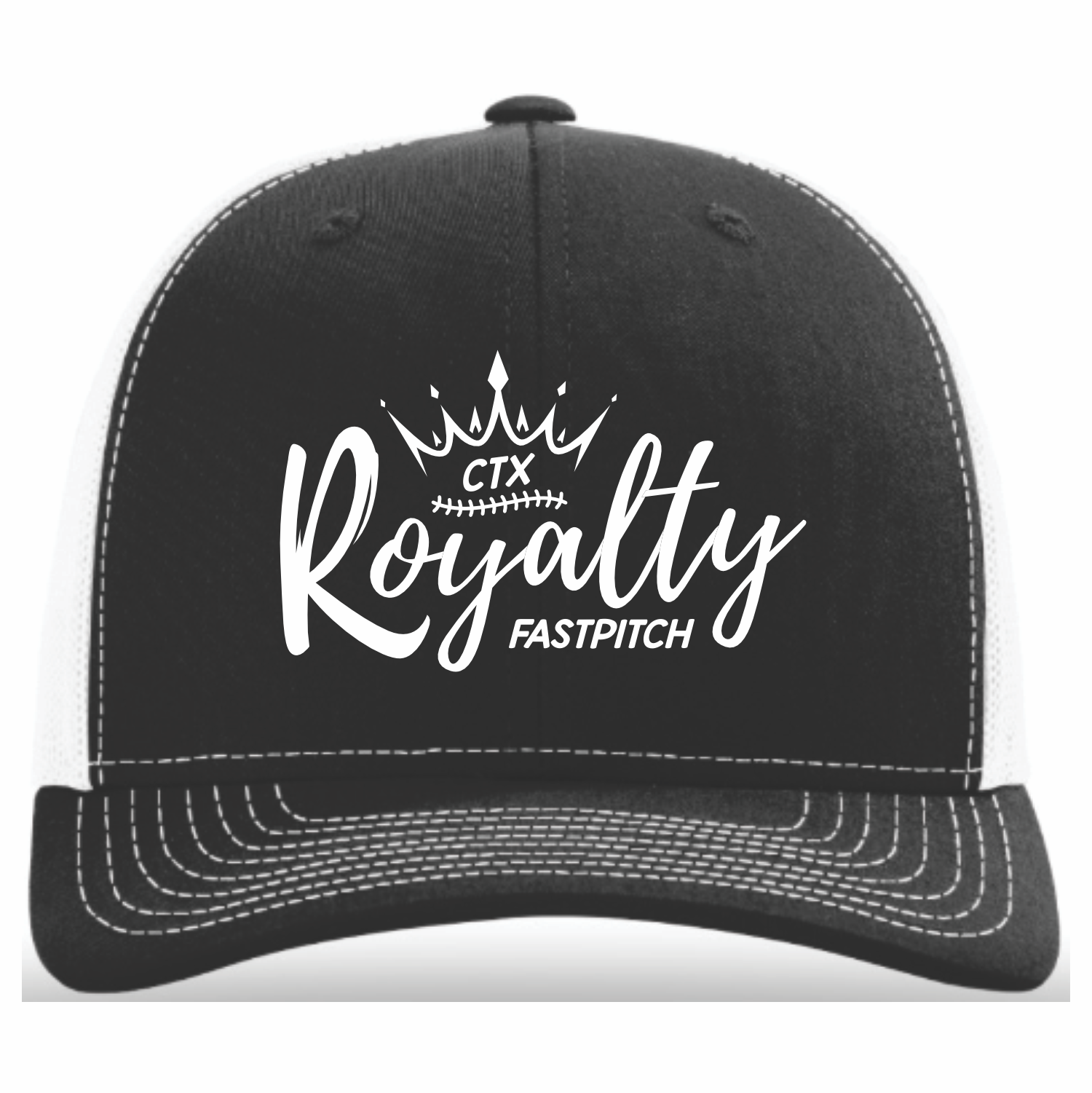 CTX ROYALTY - RICHARDSON 112 TRUCKER CAP - BLACK/WHITE