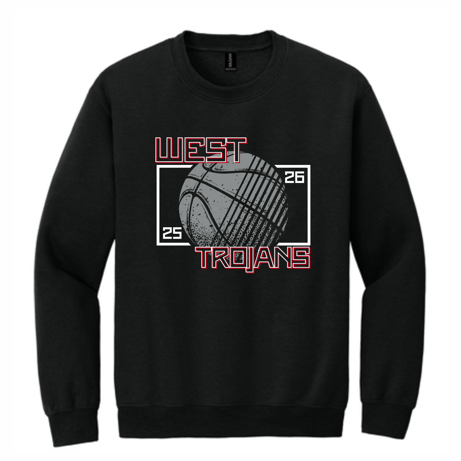 WEST TROJAN BASKETBALL SWEATSHIRT - BLACK