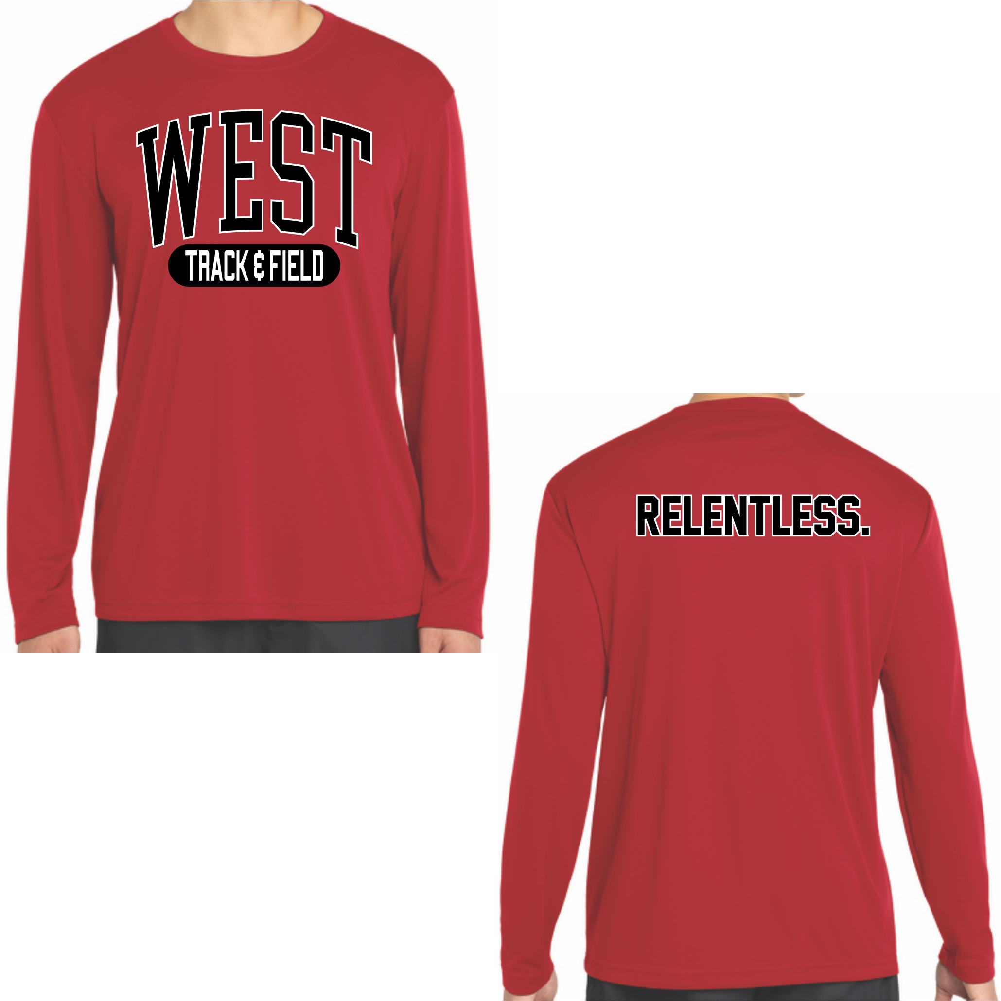 WEST TRACK DRI-FIT LONG SLEEVE T-SHIRT