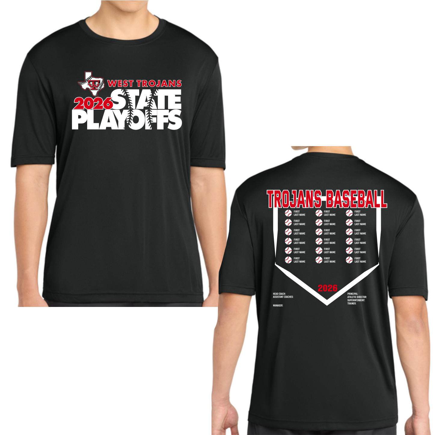 WEST BASEBALL - PLAYOFFS - DRI-FIT T-SHIRT