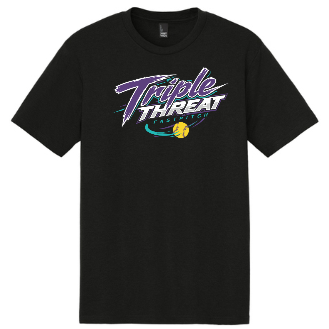 TRIPLE THREAT FASTPITCH - SHORT SLEEVE T-SHIRT - BLACK