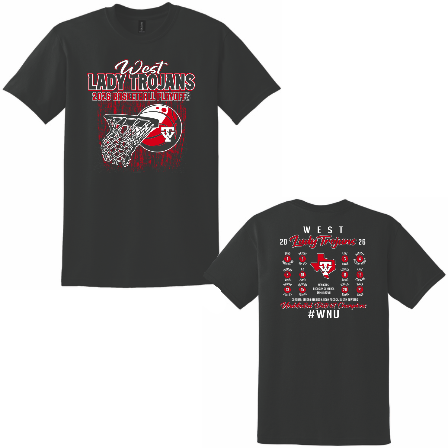 WHS GIRLS BASKETBALL PLAYOFF COTTON SHORT SLEEVE T-SHIRT