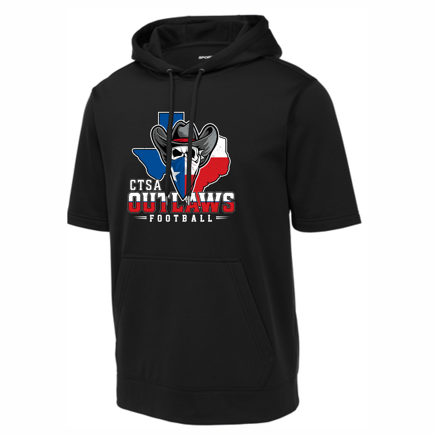 CTSA OUTLAWS - DRI-FIT HOODED SHORT SLEEVE SHIRT