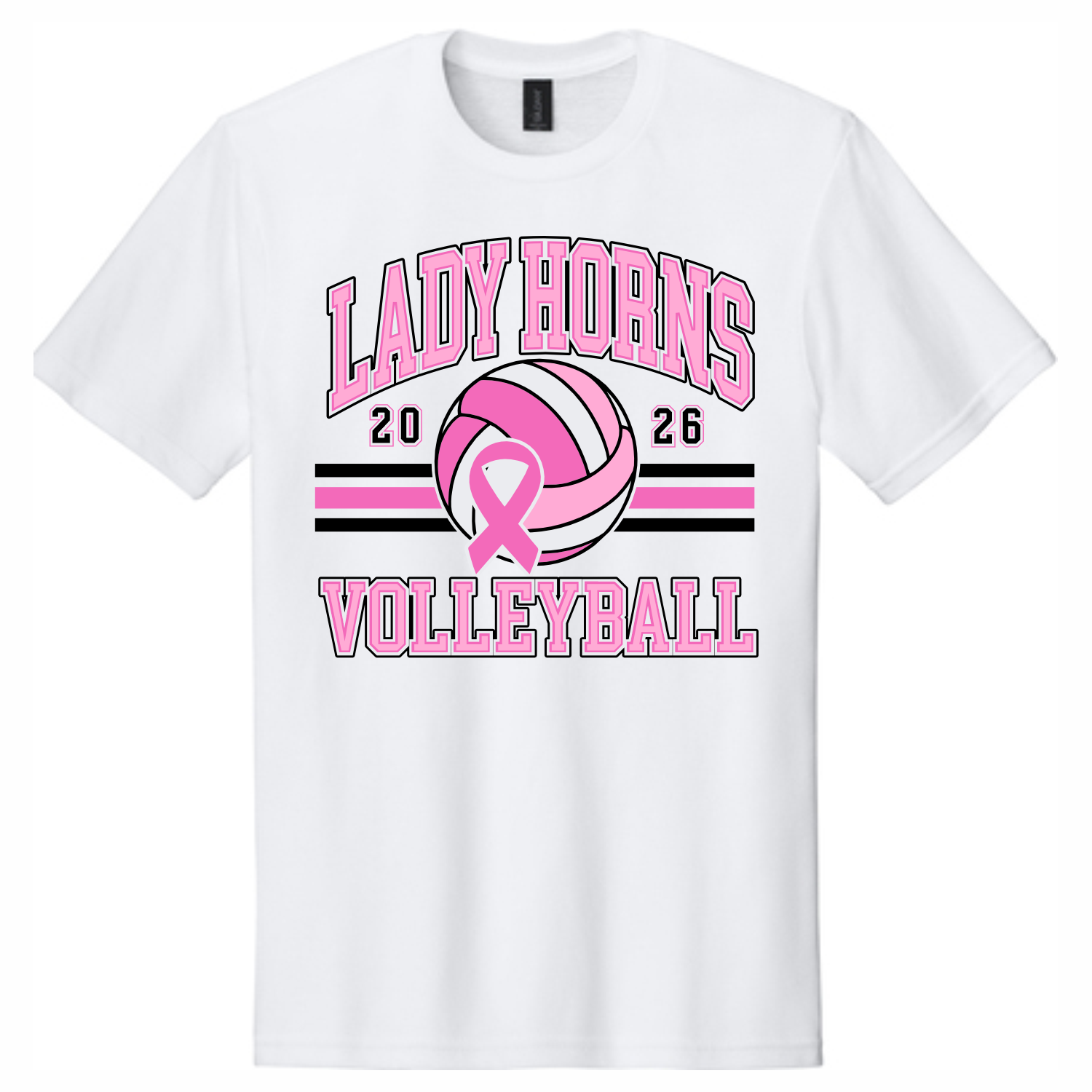 AXTELL VOLLEYBALL - PINK OUT - SOFT COTTON TEE
