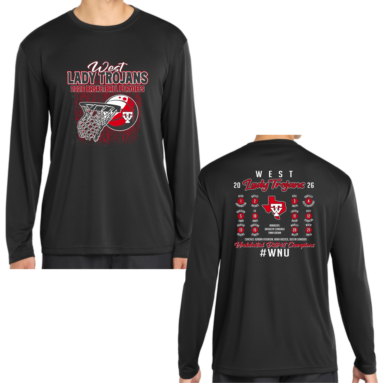 WHS GIRLS BASKETBALL PLAYOFF DRI-FIT LONG SLEEVE T-SHIRT