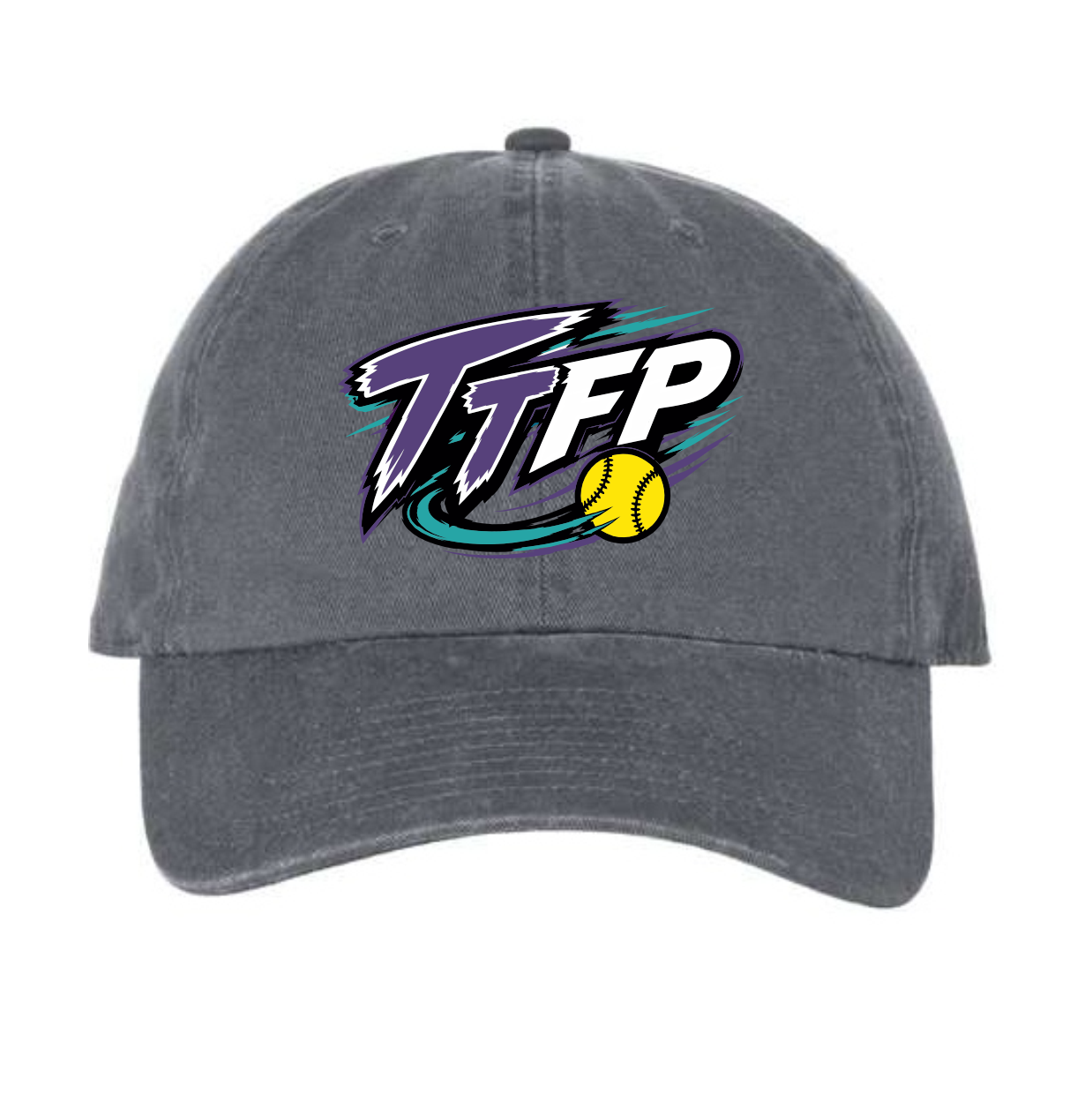 TRIPLE THREAT FASTPITCH - BASEBALL CAP - CHARCOAL