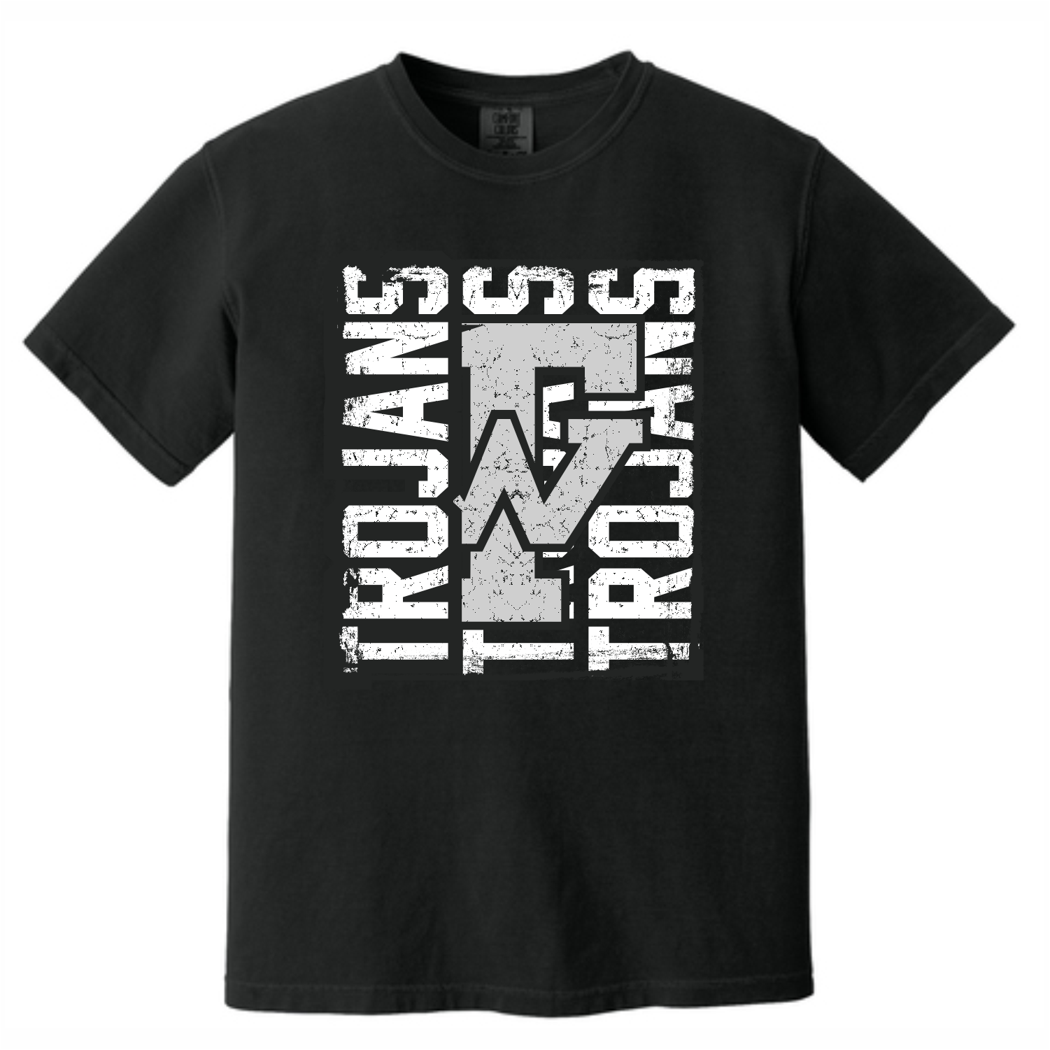WEST BOOSTER CLUB - 5a - TROJANS FADED - COMFORT COLORS TEE