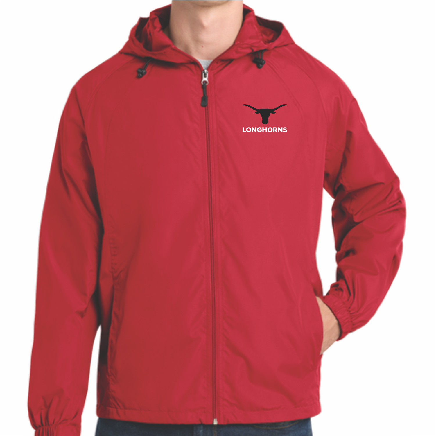 AXTELL BOOSTER CLUB - FULL-ZIP WINDBREAKER - RED