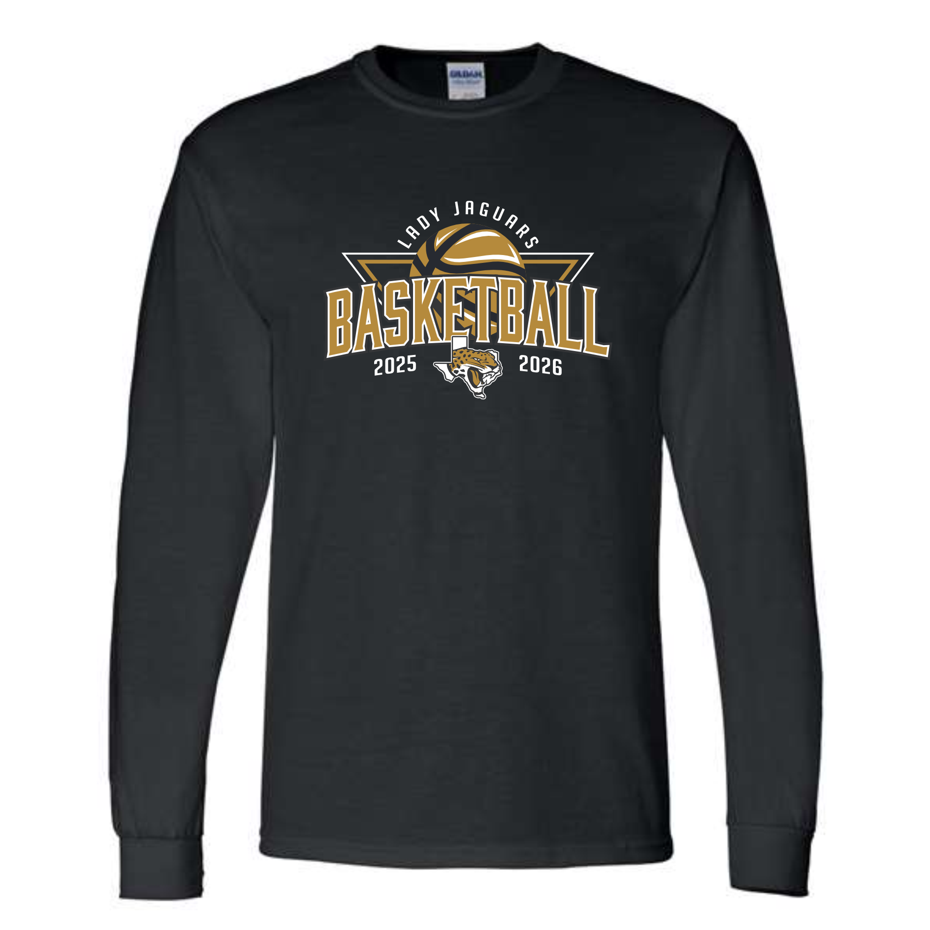 HUBBARD LADY JAGUARS BASKETBALL COTTON LONG SLEEVE T-SHIRT