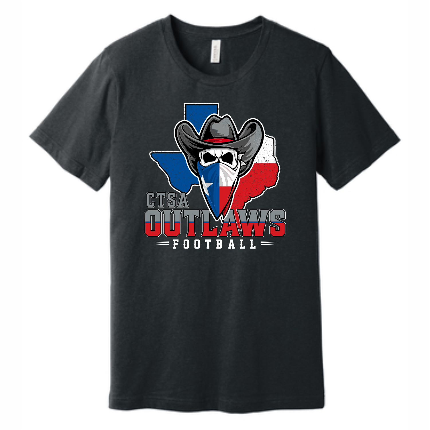 CTSA OUTLAWS - SOFT COTTON - SHORT SLEEVE - FRONT ONLY