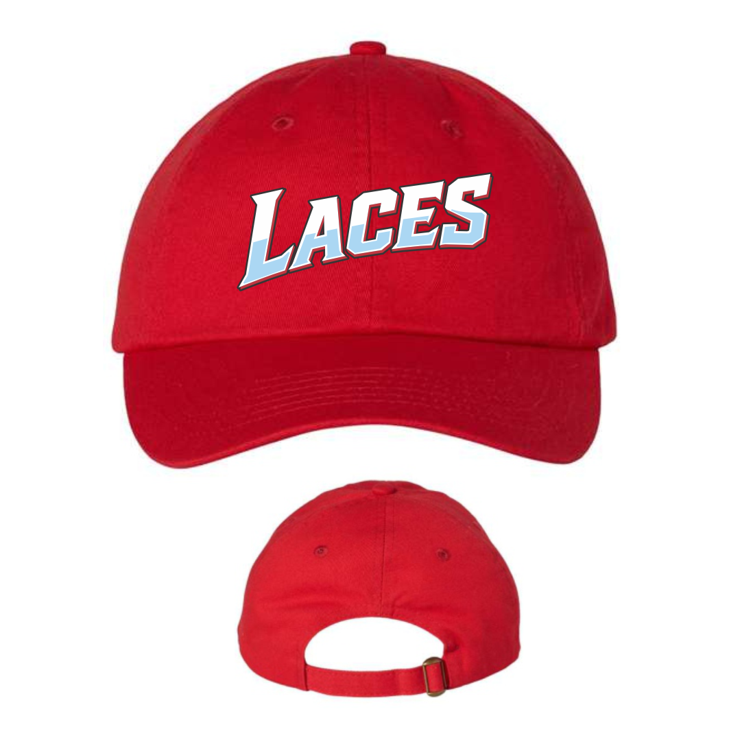 LACES - COTTON BALL CAP - RED