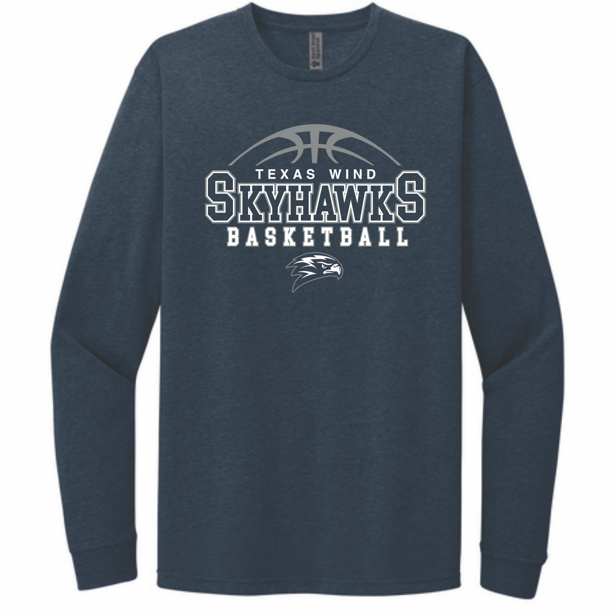 TEXAS WIND SKYHAWKS BASKETBALL - LONG SLEEVE TEE