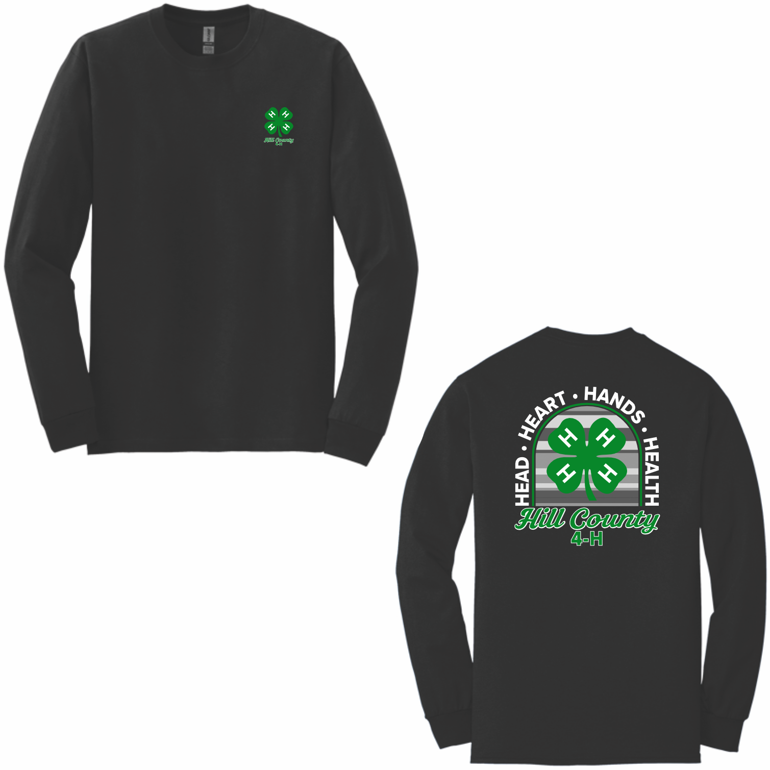 HILL COUNTY 4-H LONG SLEEVE T-SHIRT