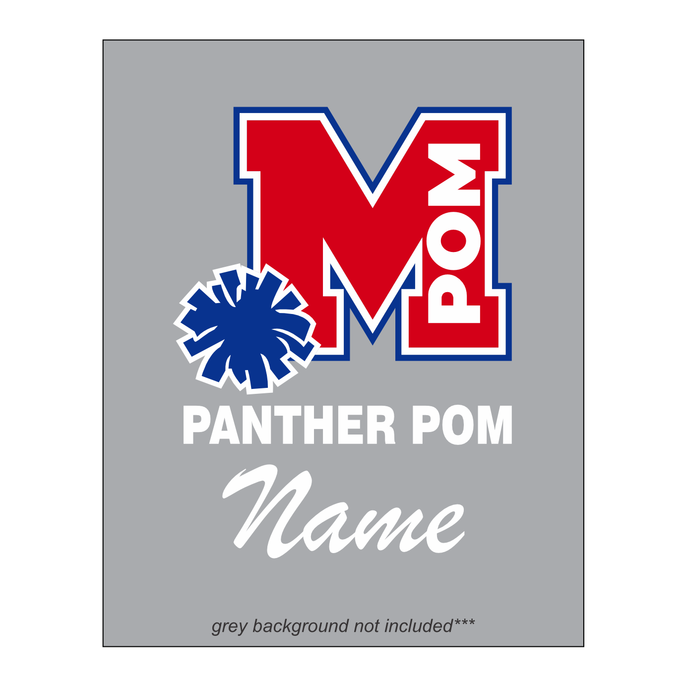 MIDWAY PANTHER POM - DECAL