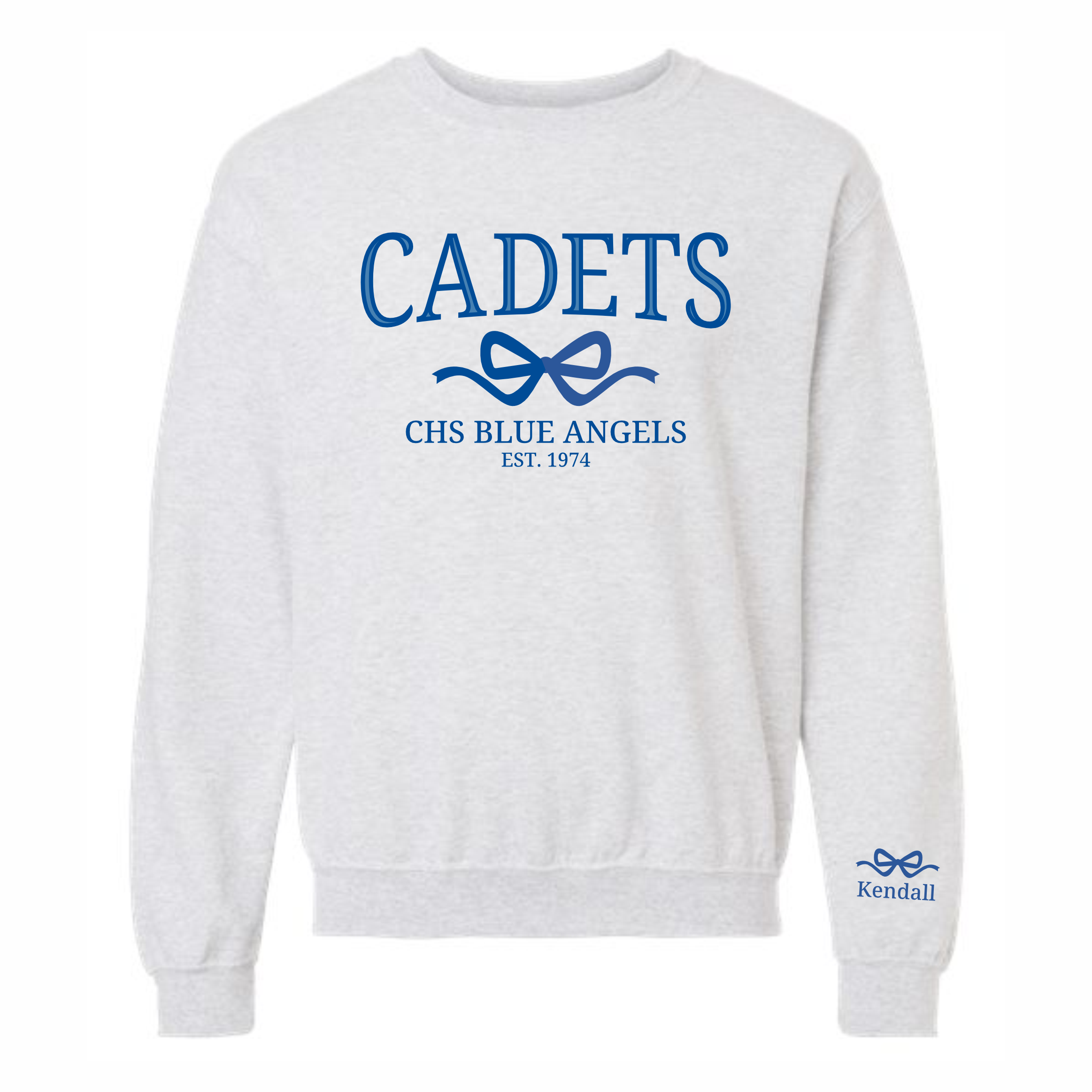 CONNALLY BLUE ANGELS EMBROIDERED SWEATSHIRT W/ NAME ON SLEEVE