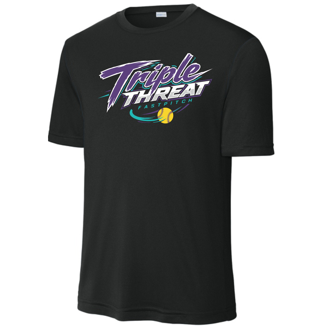 TRIPLE THREAT FASTPITCH - DRI-FIT S/S T-SHIRT - BLACK