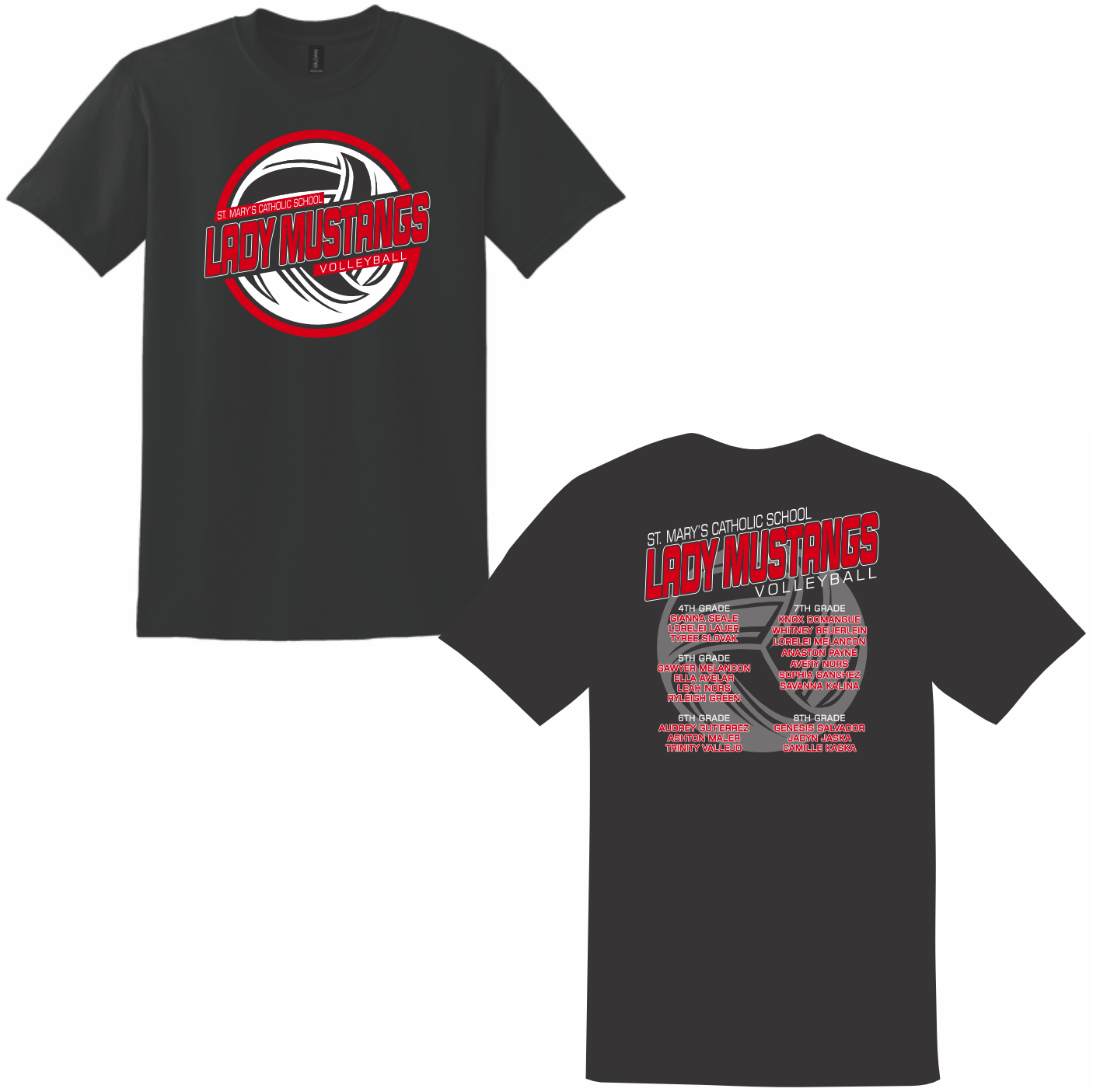 ST. MARY'S VOLLEYBALL COTTON T-SHIRT