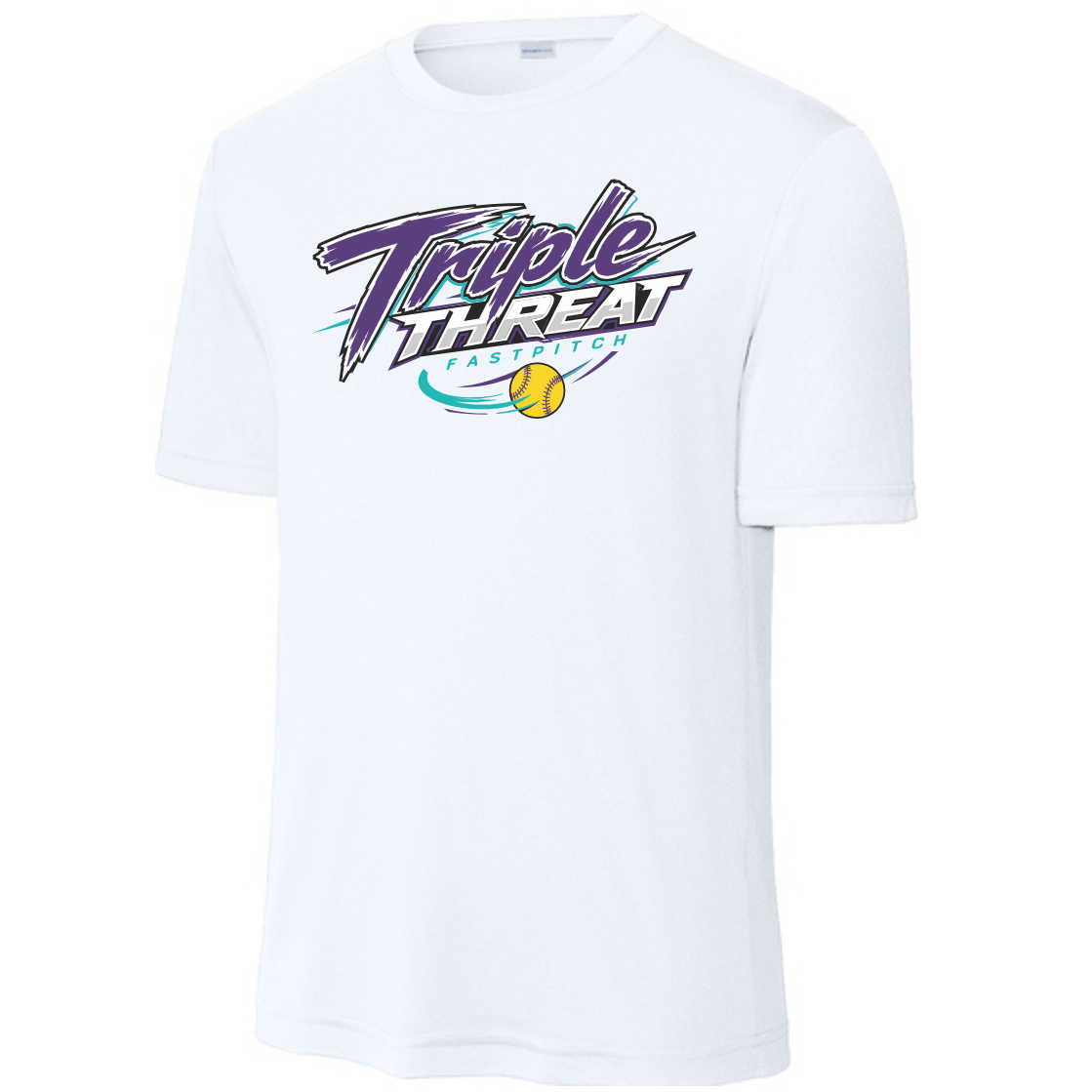 TRIPLE THREAT FASTPITCH - DRI-FIT S/S T-SHIRT - WHITE