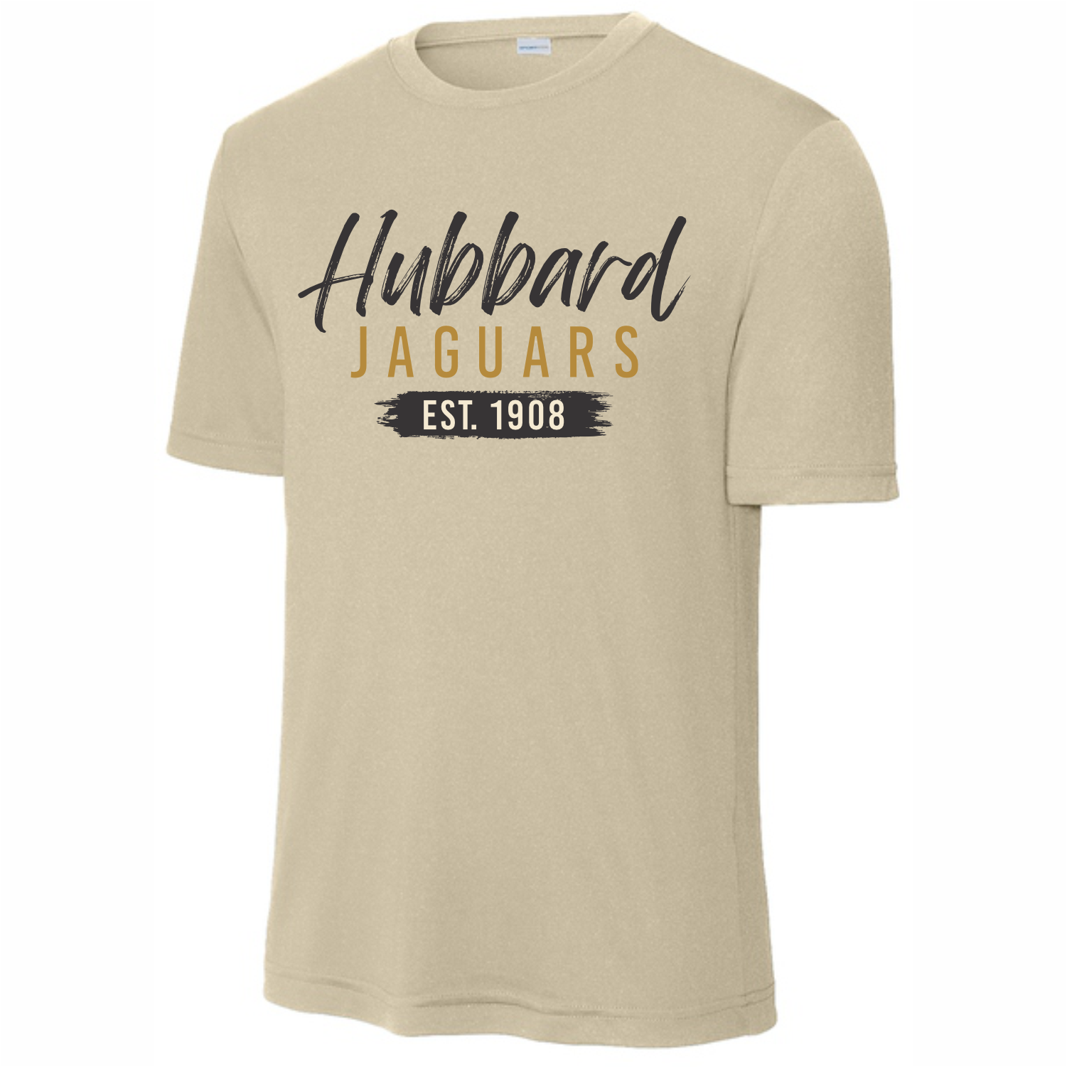 HUBBARD JAGUARS EST 1908 DRI-FIT T-SHIRT - NATURAL