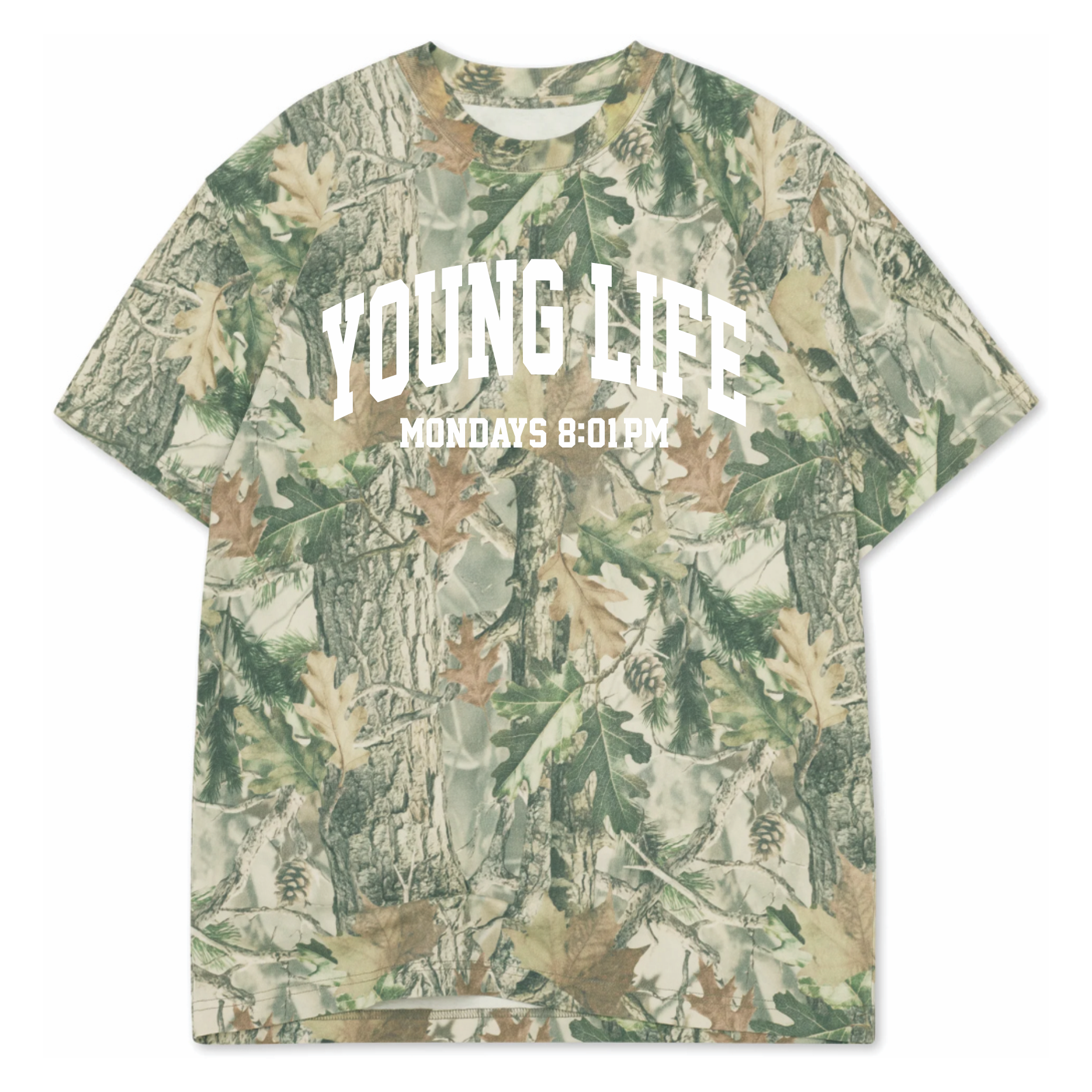 YOUNG LIFE - OVERSIZE CAMO TEE