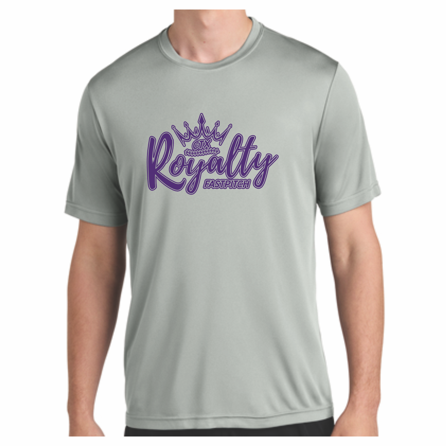 CTX ROYALTY - DRI-FIT S/SLEEVE T-SHIRT - HEATHER GREY