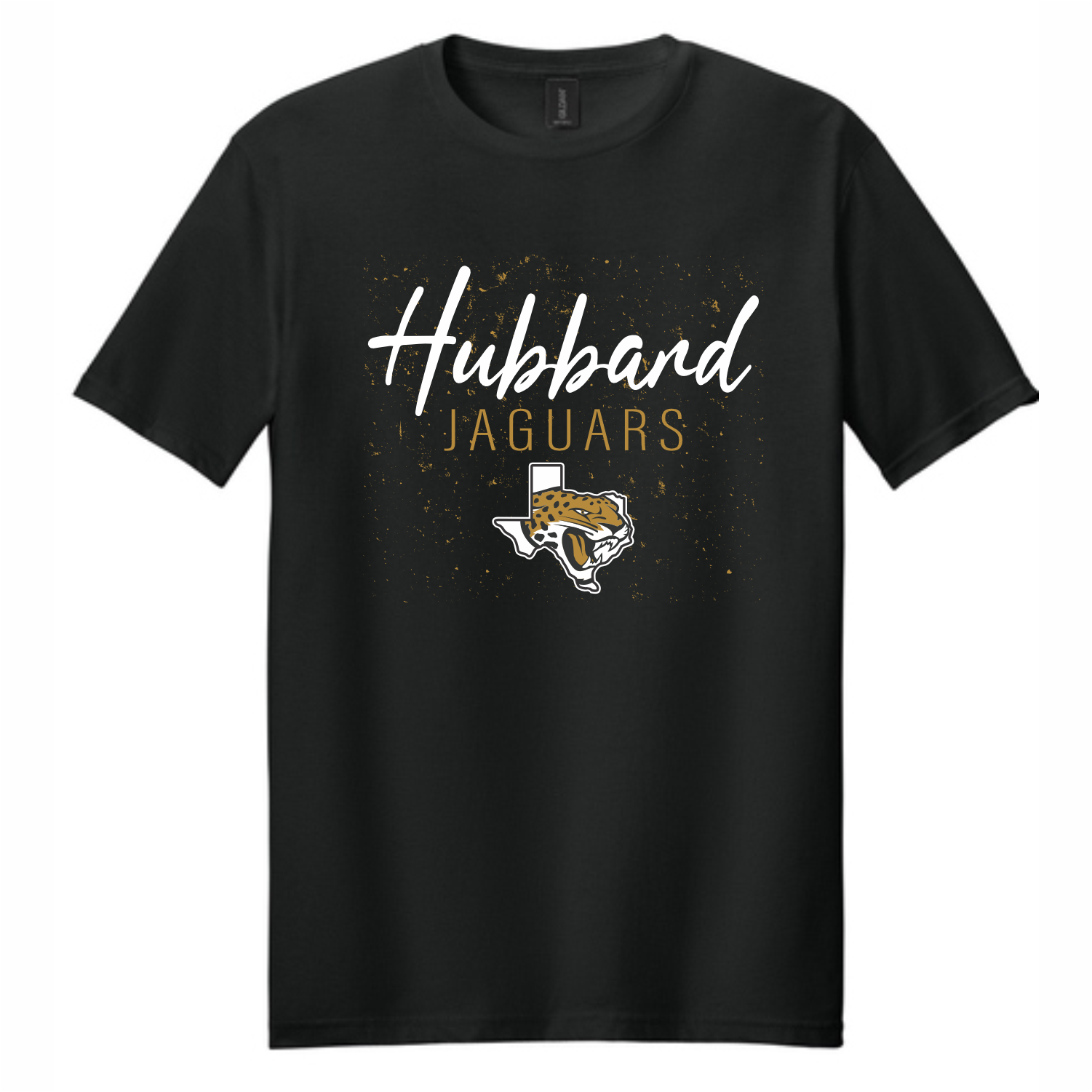 HUBBARD JAGUARS TEXAS LOGO COTTON T-SHIRT - BLACK (Copy)