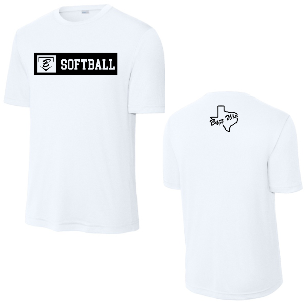 BUZZ FASTPITCH - DRI-FIT TEE - WHITE (C5)