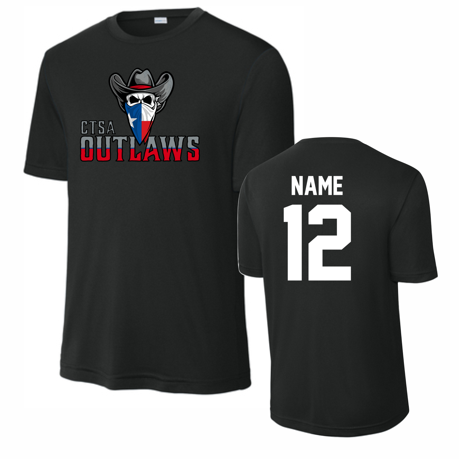 CTSA OUTLAWS - DRI-FIT - NAME/NUMBER