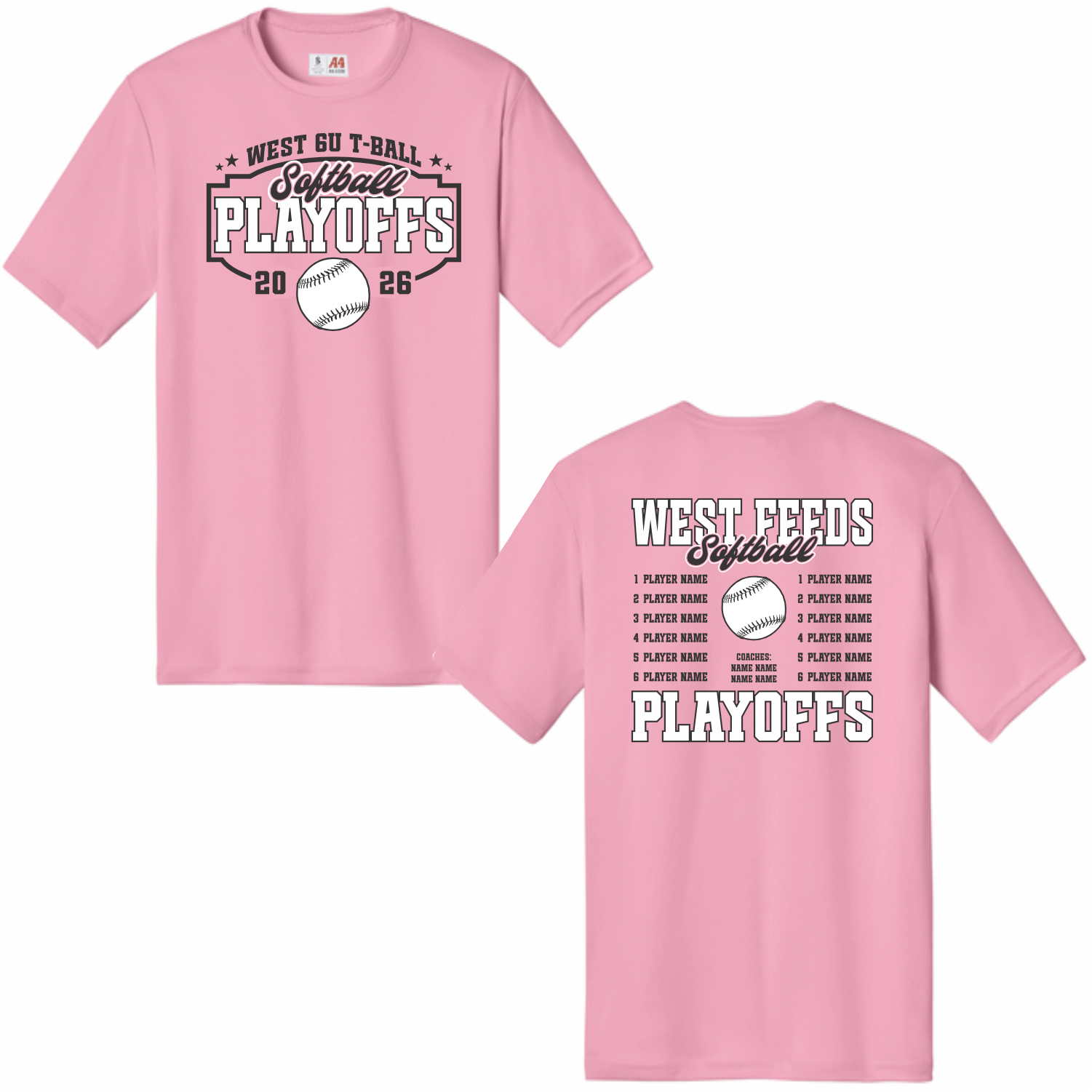 WEST FEEDS - 6U T-BALL - PLAYOFF T-SHIRT