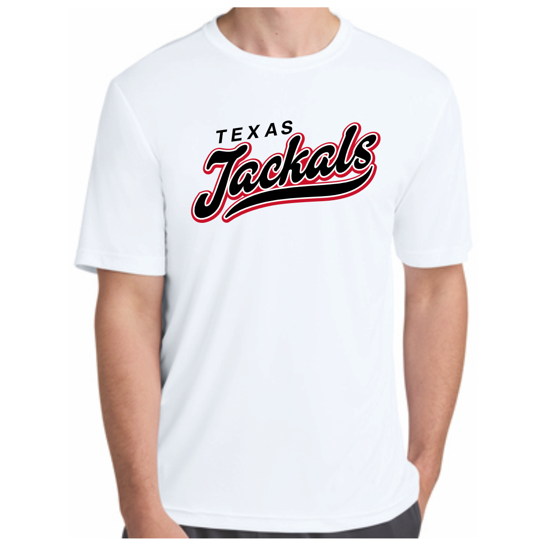 TEXAS JACKALS - DRI-FIT - SHORT SLEEVE T-SHIRT - WHITE
