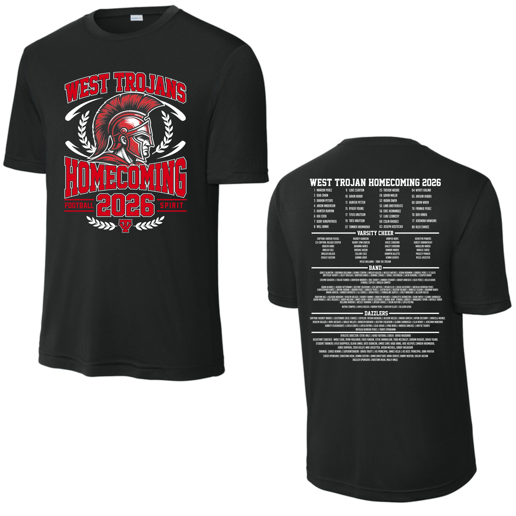 WEST TROJAN HOMECOMING DRI-FIT T-SHIRT - BLACK