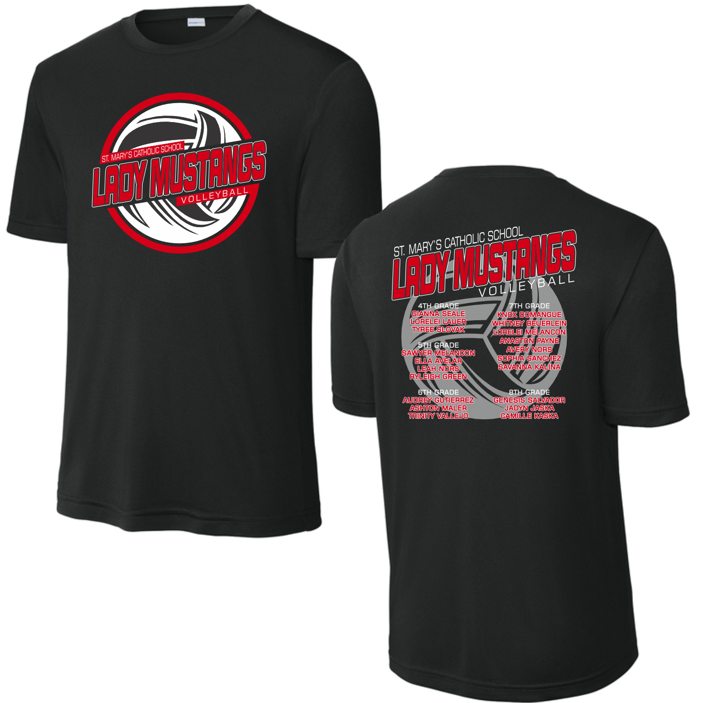ST. MARY'S VOLLEYBALL DRI-FIT T-SHIRT
