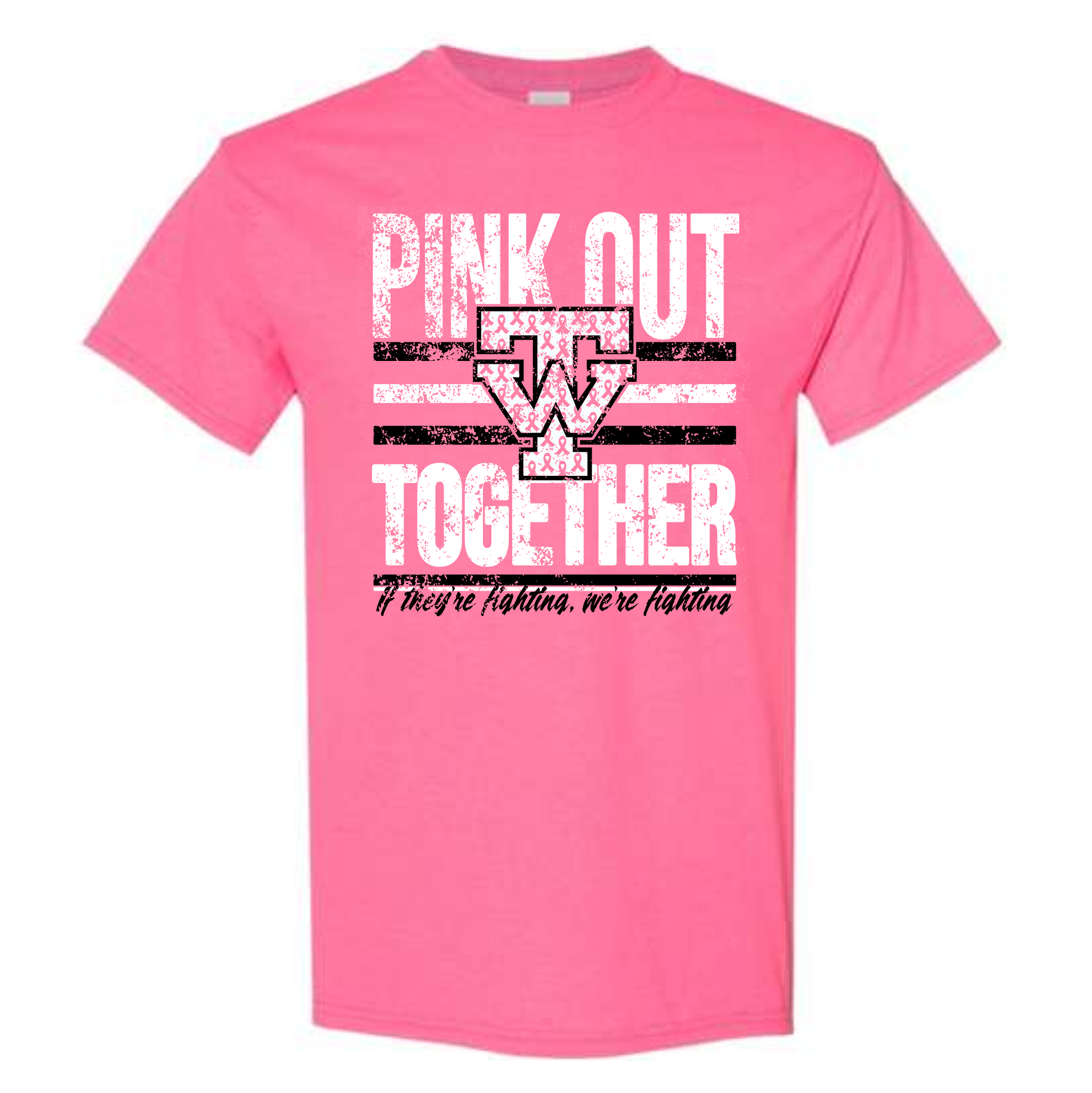 WEST PINK OUT COTTON T-SHIRT