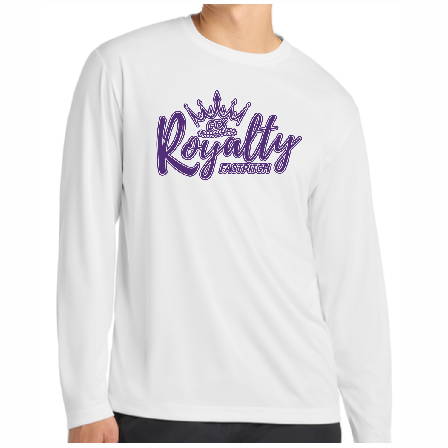 CTX ROYALTY - DRI-FIT L/SLEEVE T-SHIRT - WHITE