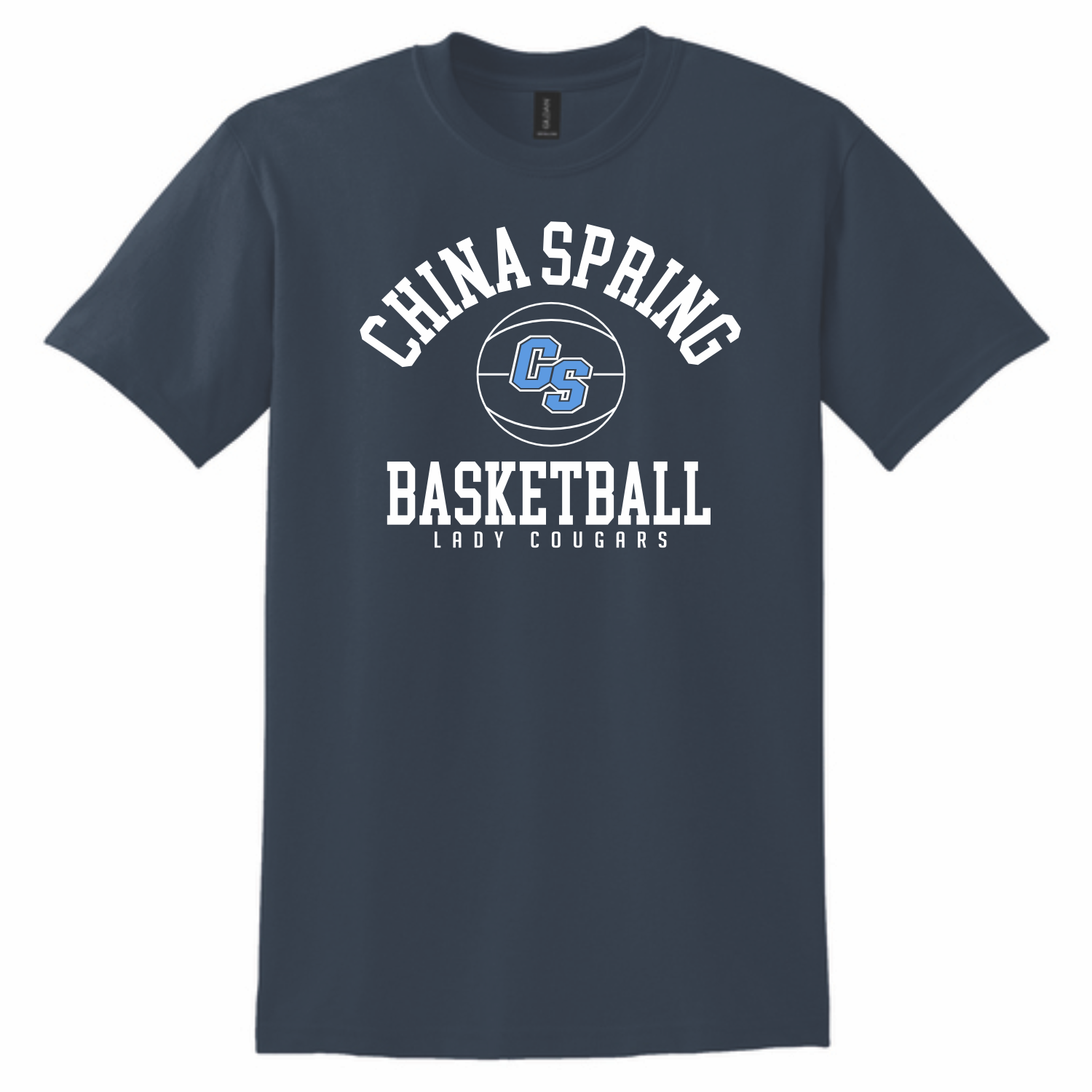 CHINA SPRING LADY COUGARS - ARCHED T-SHIRT - NAVY