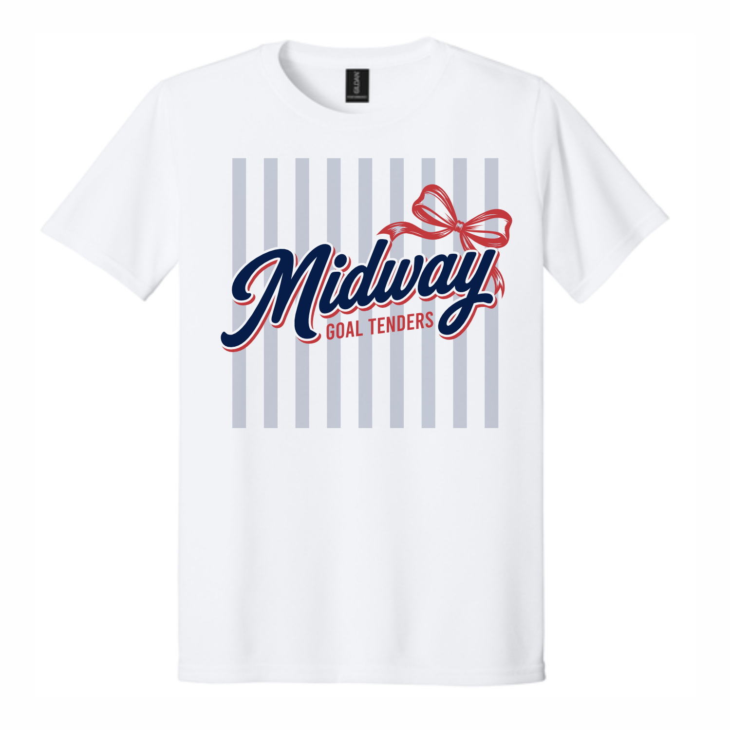 MIDWAY GOAL TENDERS - BOW STRIPES - T-SHIRT