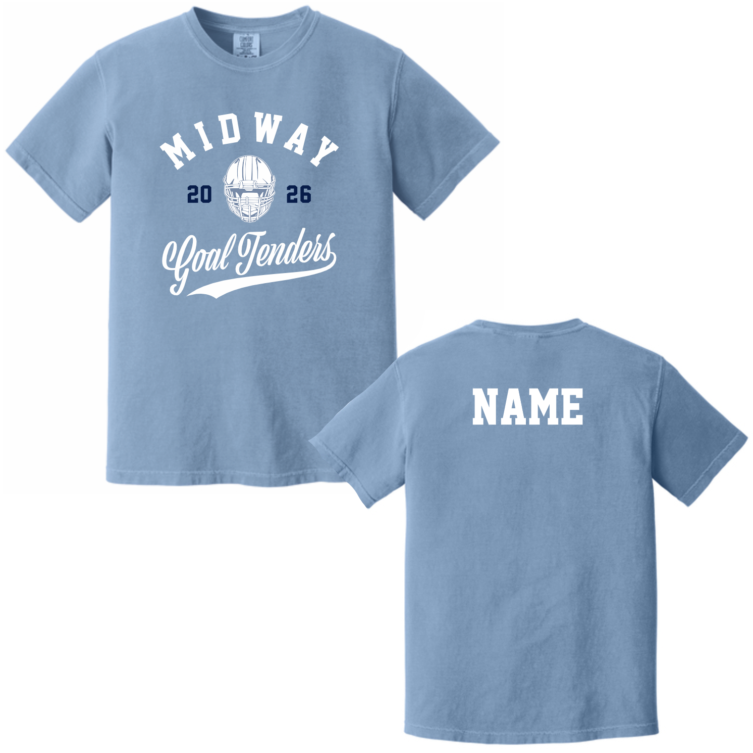 MIDWAY GOAL TENDERS - FOOTBALL - T-SHIRT W/ NAME