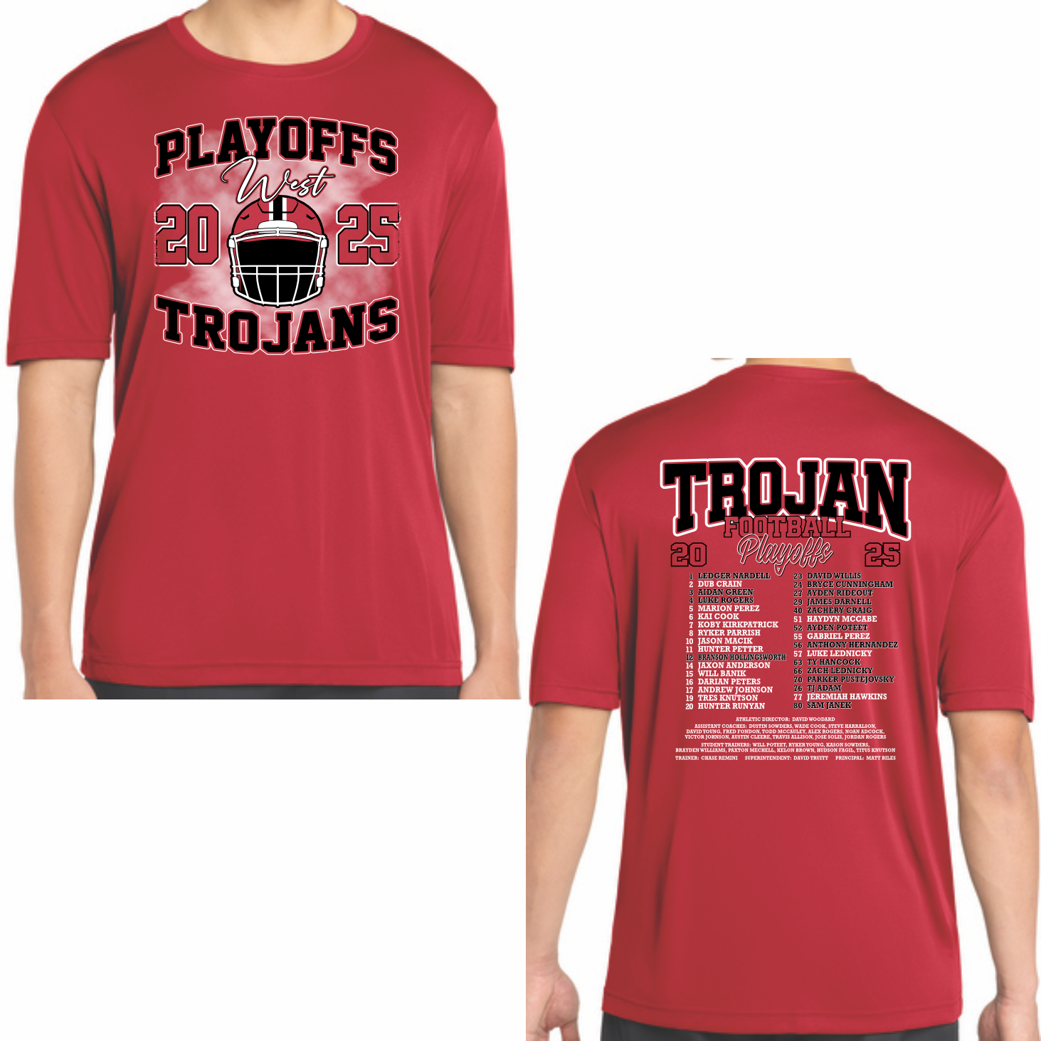 WEST FOOTBALL PLAYOFFS - DRI-FIT TEE - SHORT SLEEVE