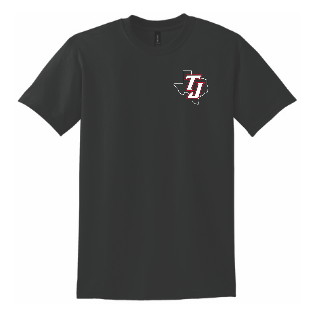 TEXAS JACKALS - COTTON - SHORT SLEEVE T-SHIRT - BLACK