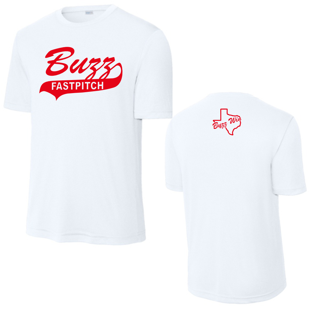 BUZZ FASTPITCH - DRI-FIT TEE - WHITE (A6)