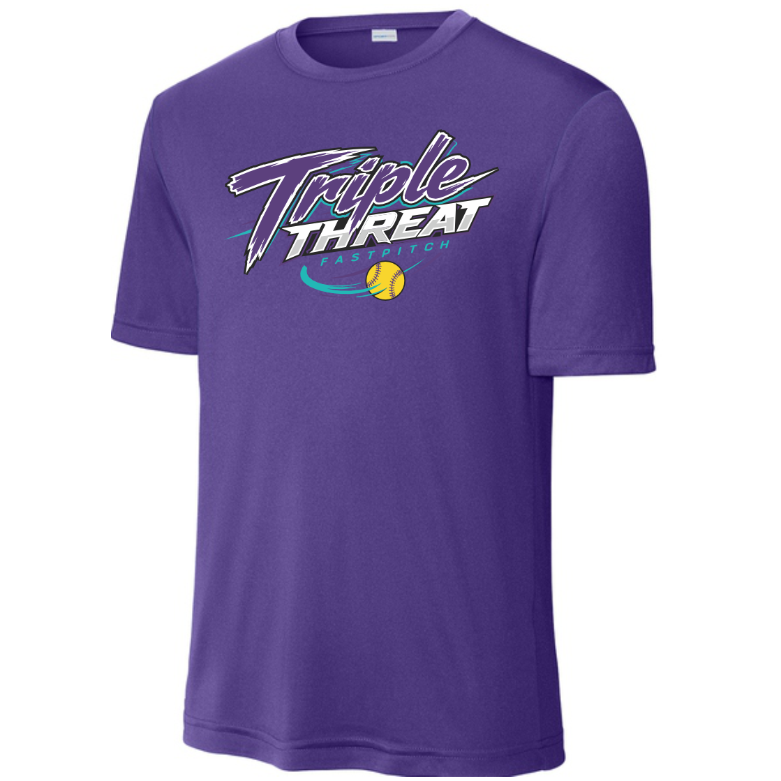 TRIPLE THREAT FASTPITCH - DRI-FIT S/S T-SHIRT - PURPLE