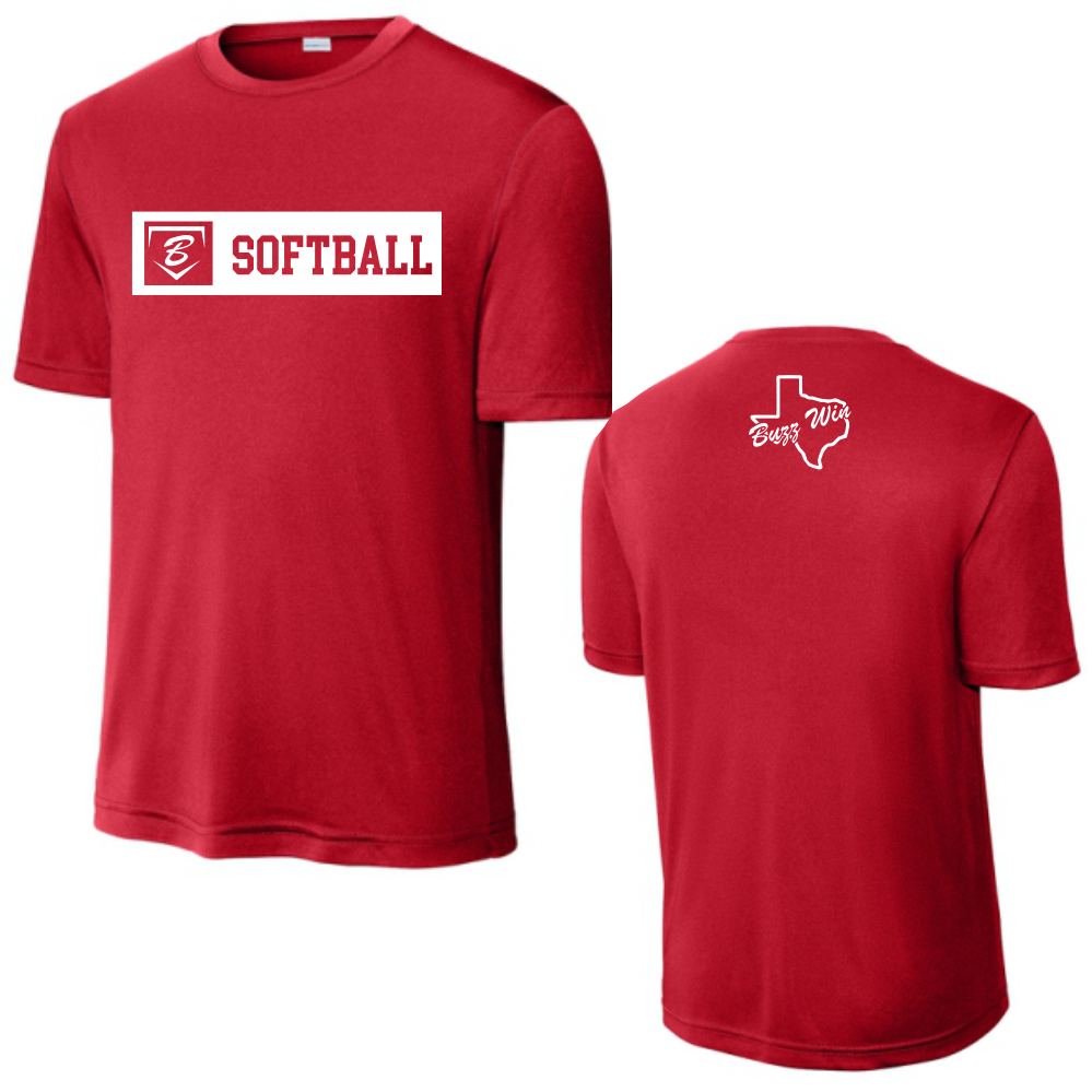 BUZZ FASTPITCH - DRI-FIT TEE - RED (C4)