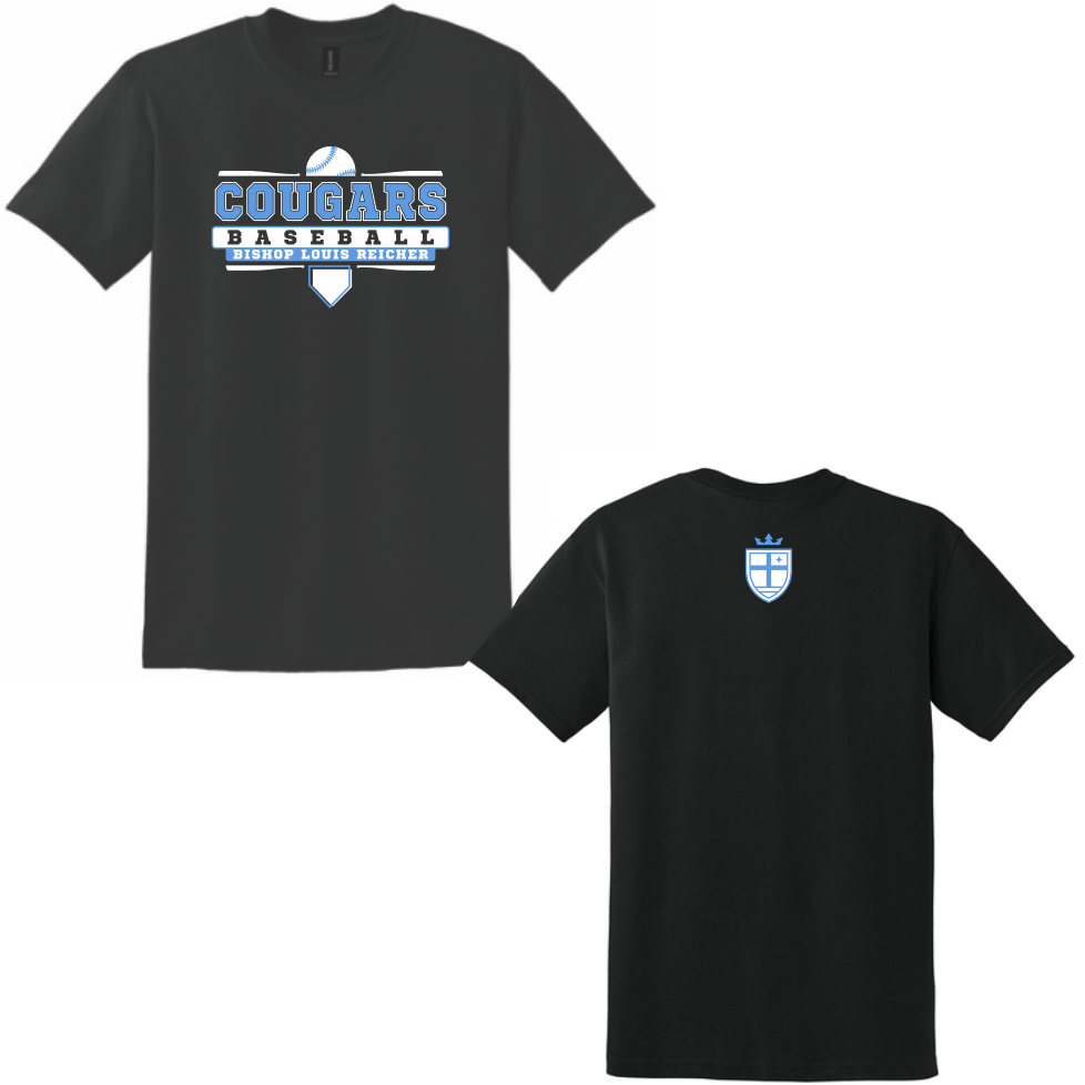 REICHER BASEBALL - COTTON SHORT SLEEVE T-SHIRT - BLACK