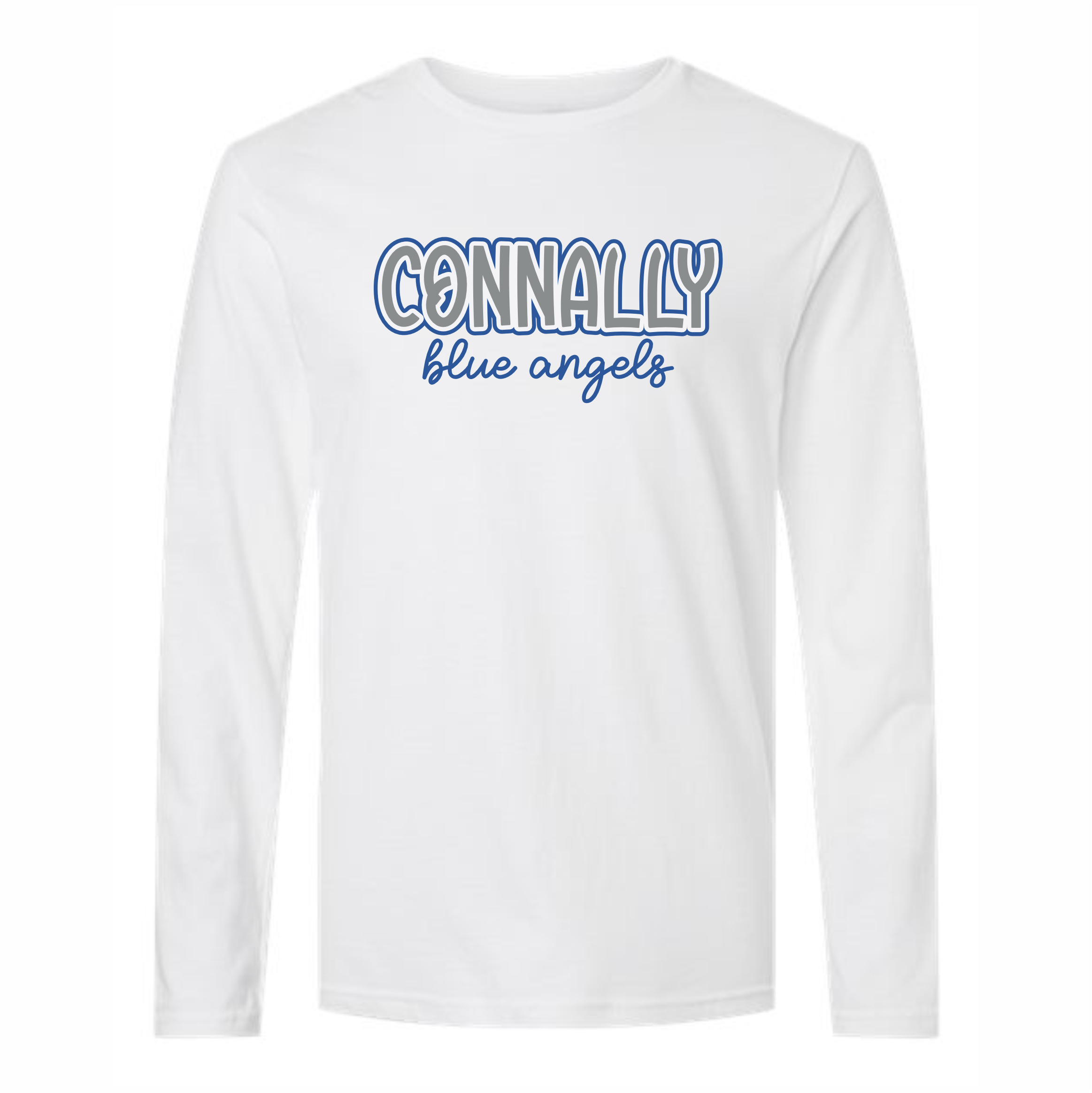 CONNALLY BLUE ANGELS SCRIPT LONG SLEEVE T-SHIRT