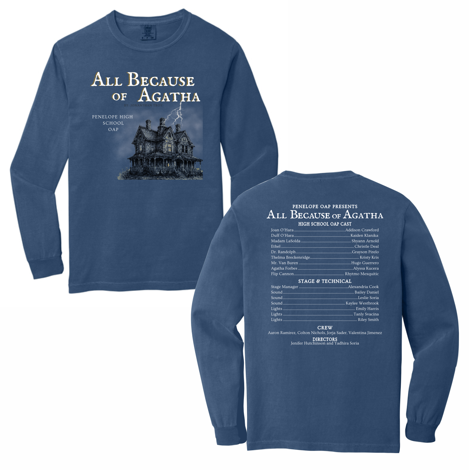 PENELOPE - ONE ACT PLAY - LONG SLEEVE - COMFORT COLORS
