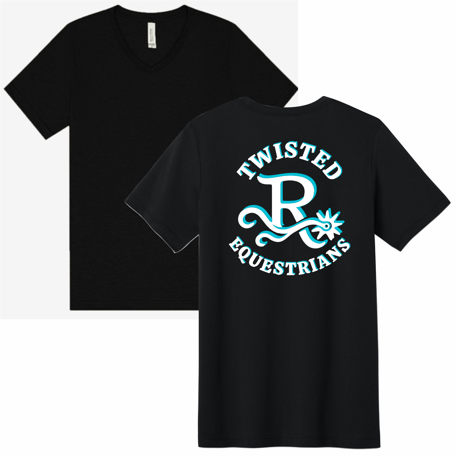 TWISTED R EQUESTRIANS - BELLA - V-NECK - SOFT COTTON TEE
