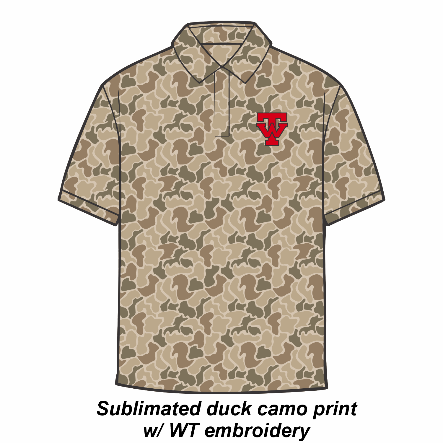 DUCK CAMO WT POLO