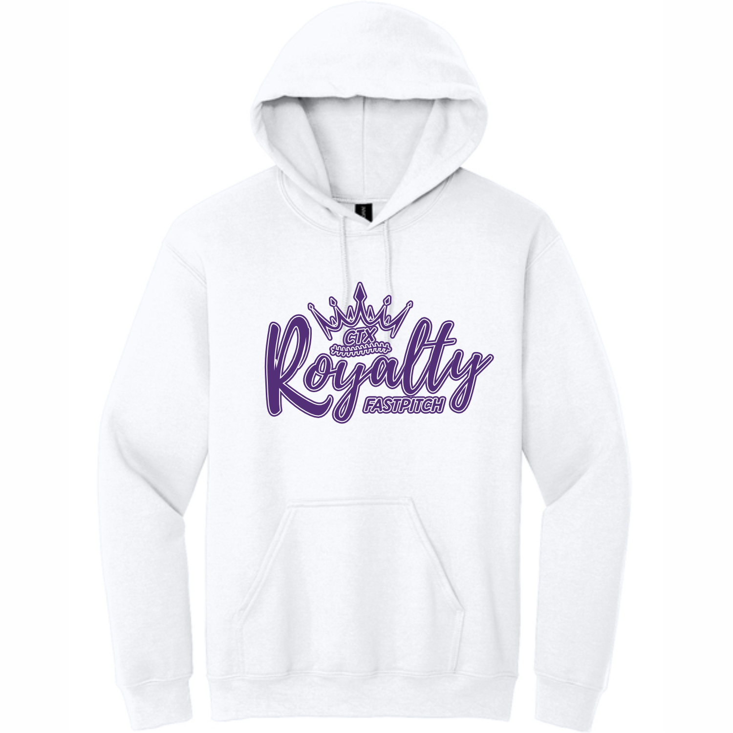 CTX ROYALTY - COTTON HOODIE - WHITE