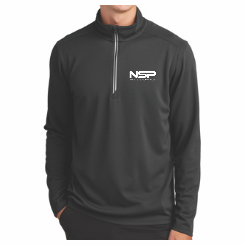 NORS SHOWPIGS - WAFFLE TEXTURED 1/4 ZIP PULLOVER